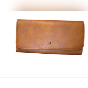 Universal Thread Tan Leather Wallet Clutch Nwot
